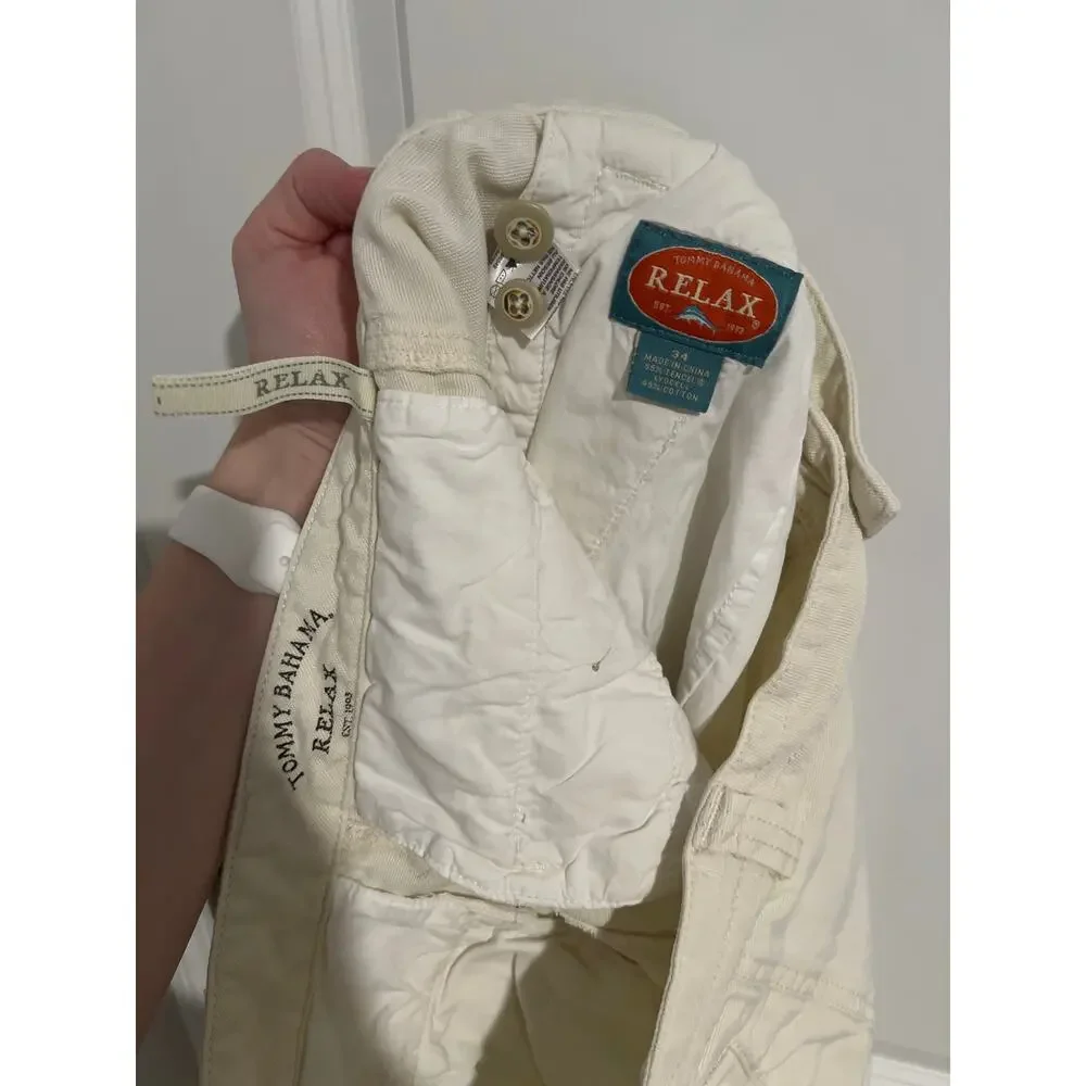 Tommy Bahama Relax Cream Shorts – Size 34 (Tencel®/Cotton Blend) - Picture 6 of 6